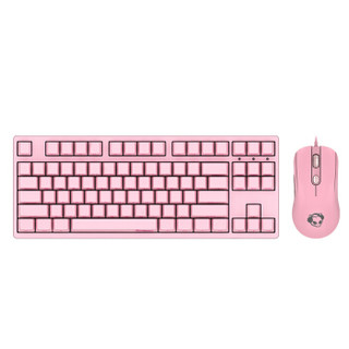Akko 艾酷 3108 机械键盘键鼠套装 (Cherry青轴、樱花粉、87键)
