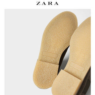 ZARA 12055302004 男士切尔西生胶外底皮靴