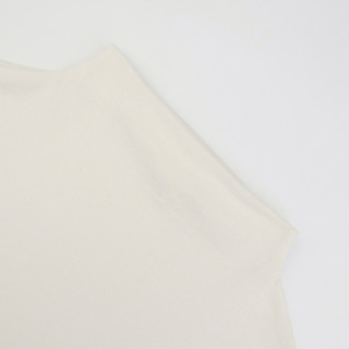  UNIQLO 优衣库 408755 女士高领T恤 (乳白色、M)