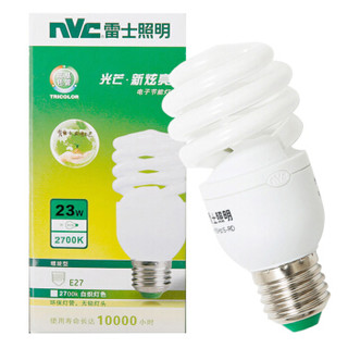 雷士照明（NVC）节能灯 E27大口螺旋23W2700K 白炽灯色（黄光）