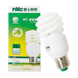 雷士照明 NVC）节能灯 E27大口螺旋23W6500K 日光色（白光）