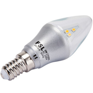 FSL 佛山照明 LED尖泡 E14小口 暖白光 3W*2支