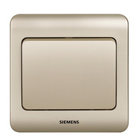 西门子(SIEMENS)开关插座 远景系列 一开多控 中途开关面板 (金棕色)5TA01121CC133