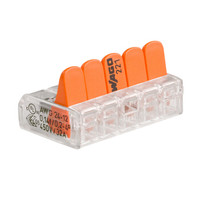 万可(wago)接线端子 电线接头 五孔连接器 适用软硬导线 10只装221-415