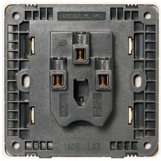 施耐德电气（Schneider Electric）开关插座 插座面板 16A三孔空调插座 睿意系列 金色A3E426_16_WG