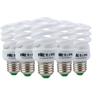 nvc-lighting 雷士照明 螺旋节能灯 E27大口 4000K 23W*5支