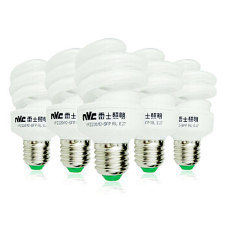 nvc-lighting 雷士照明 螺旋节能灯 E27大口 6500K 12W*5支