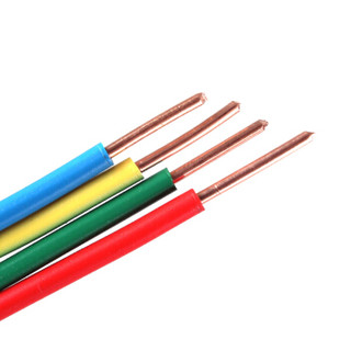 正泰(CHNT) 电线电缆 4平方 双色 100米单股铜照明电源线