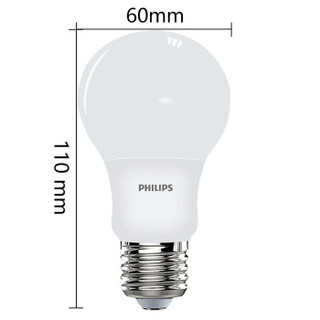 PHILIPS 飞利浦 LED球泡 E27大口 黄光 7W 单支装