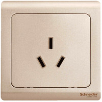 施耐德电气 开关插座 面板 16A三孔插座 墙壁电源插座 轻逸格调金E2S426_16S_WG