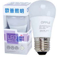 OPPLE 欧普照明 LED球泡 E27大口 黄光 4.5W