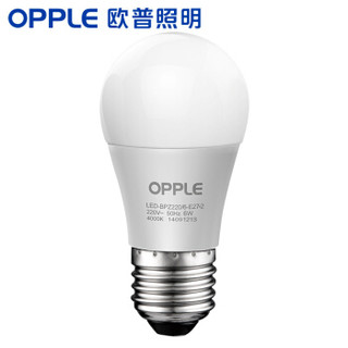 OPPLE 欧普照明 LED球泡 E27大口 白光 6W