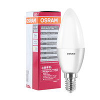 OSRAM 欧司朗 LED磨砂烛泡 E14小口 黄光 3W