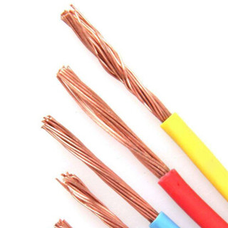 德力西（DELIXI）电线电缆 BVR1.5平方 单芯多股铜线 家装家用铜芯电线 100米 蓝色零线