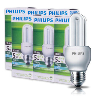 PHILIPS 飞利浦 紧凑型节能灯 E27大口 6500K 5W*6支