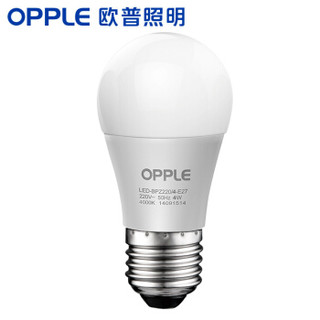 OPPLE 欧普照明 LED球泡 E27大口 暖白光 4W