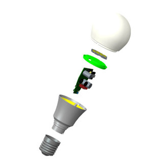 OPPLE 欧普照明 LED球泡 E27大口 黄光 5W