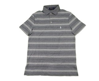  POLO RALPH LAUREN 男士条纹POLO衫 (Purple Rag)