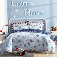 梦洁宝贝 纯棉印花四件套 太空飞行记 1.5米床
