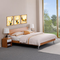 依丽兰板式床 现代简约设计 1.5米双人床 E0级环保实木颗粒板材 精工制造 02