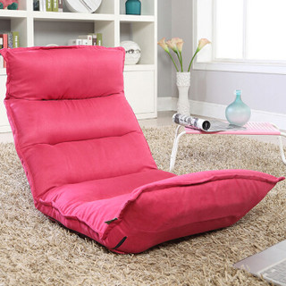 生活诚品 沙发 榻榻米三折式多功能懒人沙发（玖红色）LRSF7215R