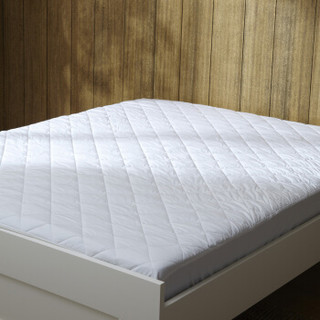 大朴（DAPU）床垫家纺 纯棉本白床笠式保护垫 床垫床褥 大双人1.8米床 180*200cm