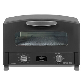 千石阿拉丁AET-G15CA家用多功能电烤箱 迷你复古 烤箱 10升 1530W石墨管100℃～280℃速热 磨砂黑