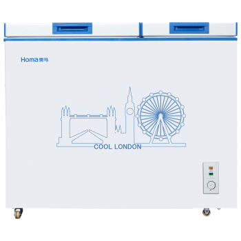 Homa  奥马 BCD-210H  卧式双温冷柜  210升