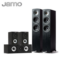 尊宝（JAMO）C 605 音响 音箱 5.0声道木质无源家庭影院 （黑色）搭配S 622+S 62CEN中环套