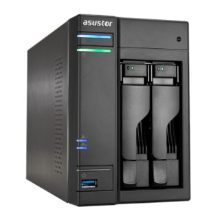 ASUSTOR 华芸 AS6302T 2盘位 NAS网络存储服务器 （J3355、2GB）