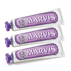 价值£21！Marvis 茉莉花薄荷牙膏 85ml×3