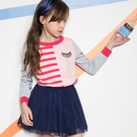 SOUHAIT 水孩儿 AMDCM451 女童时尚撞色毛衣