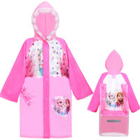 Disney 迪士尼 1013 儿童雨衣 冰雪粉 XL