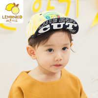 lemonkid 柠檬宝宝 26015 儿童棒球帽 盾牌绣标-黄色藏青帽檐