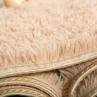 方若（FANROL）地毯加柔丝毛毯地毯客厅卧室地毯 140*200cm 浅驼色