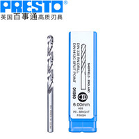 百事通（PRESTO）进口钻头高速钢直柄麻花钻咀（直径:5.9mm 刃长:57.0mm 全长:93mm）