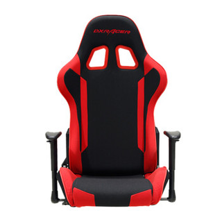 迪锐克斯 （DXRACER） F87 电脑椅子 可转办公椅 人体工学椅 电竞椅 黑红 游戏椅子