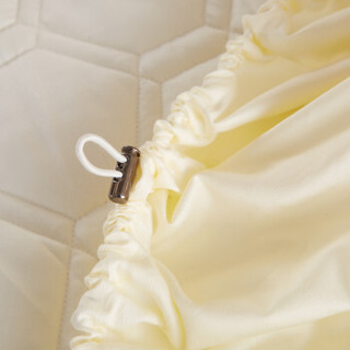 恒源祥 可水洗床护罩 防滑床笠单件可折叠加厚床垫保护套 米色 150*200