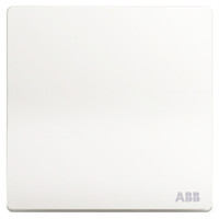 ABB 开关插座面板 一开单控单开单控开关 轩致系列 白色 AF127
