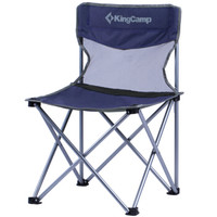 康尔 KingCamp 折叠椅 靠椅午睡椅子 便携沙滩椅休闲钓鱼椅懒人椅 户外露营野餐居家两用 中号KC3832蓝色