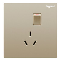 legrand 罗格朗 开关插座面板 仕典米兰金16A三孔带开关浴霸空调插座
