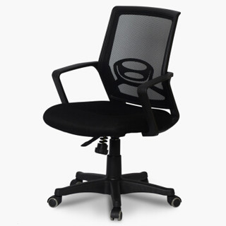 空间生活 电脑椅子家用舒适转椅职员办公椅 ITY60100-BK黑色
