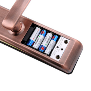 商品玥玛 指纹锁 密码锁 防盗门电子锁 智能门锁fp1012红古铜