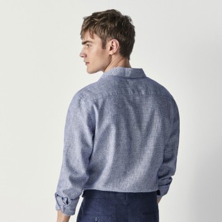 Massimo Dutti 00168485400 男士修身版纹理衬衫