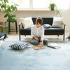迈亚地毯亮光加厚珊瑚绒客厅卧室日式短绒毯 140*200cm灰色