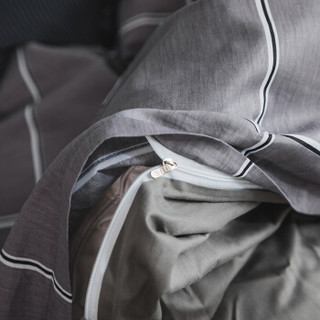 曼克顿 床品套件 纯棉简约四件套 全棉被套床单 高支高密 星空 1.5/1.8米床 200*230cm
