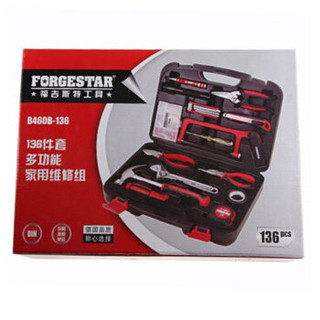 福吉斯特（Forgestar）家用综合维修套装136件多功能木工电工组套机修工具箱组合