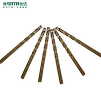 世达(SATA) 10件套直柄含钴麻花钻4.8 mm 52348 现货