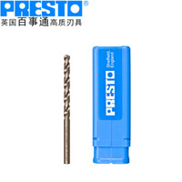 百事通（PRESTO）进口钻头含钴高速钢直柄麻花钻咀（直径:3.7mm 刃长:39.0mm 全长:70mm）