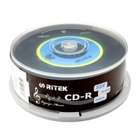 铼德（RITEK）黑旋风二代 CD-R 52X 25桶装 刻录盘